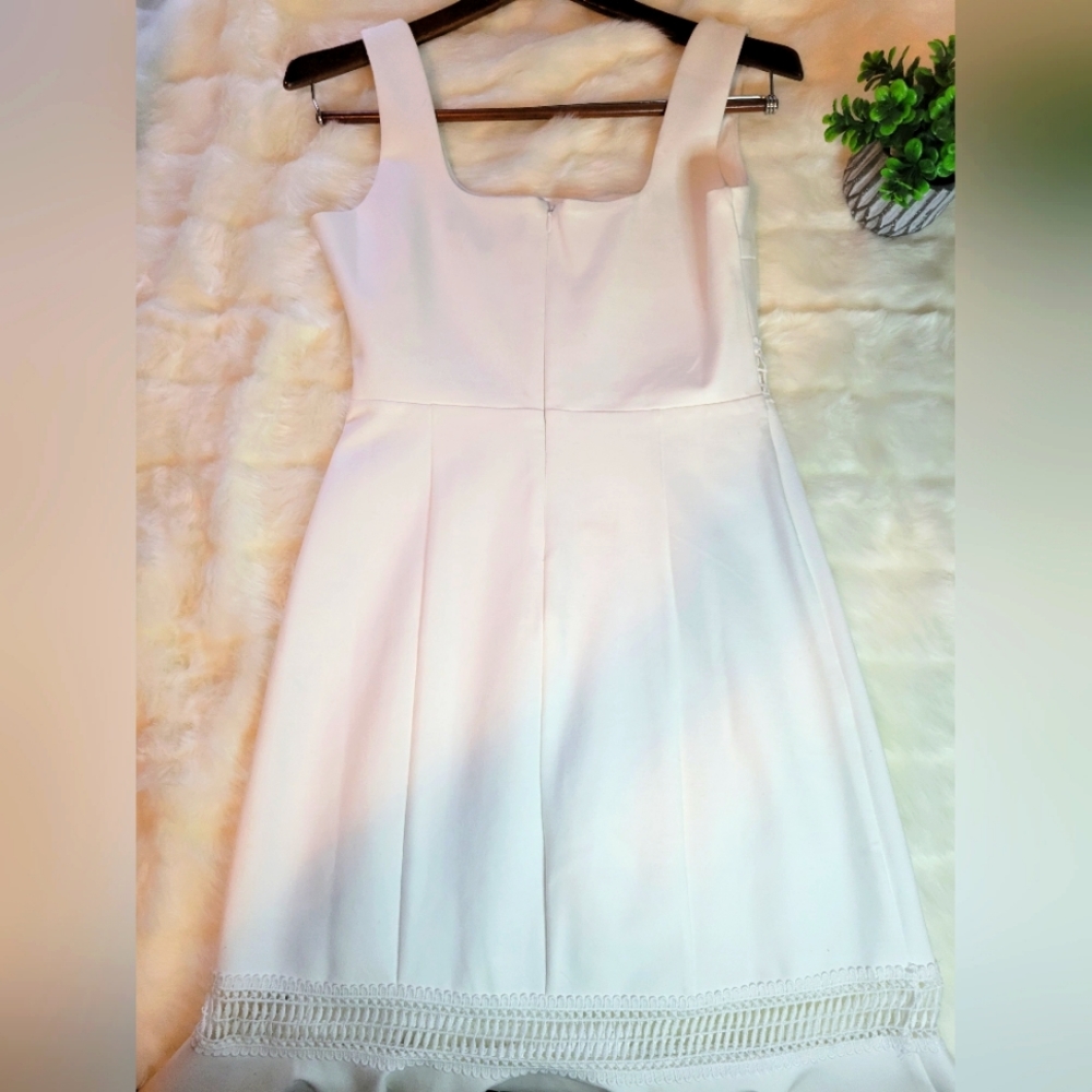Lulu's | Martini Mama White Crochet Midi Dress | Sleeveless | Small - Picture 12 of 16
